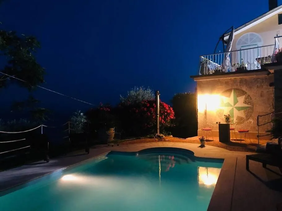 Willa Sea South Front Property1/2Acre.Gardens Pool Hydro Pieve Ligure