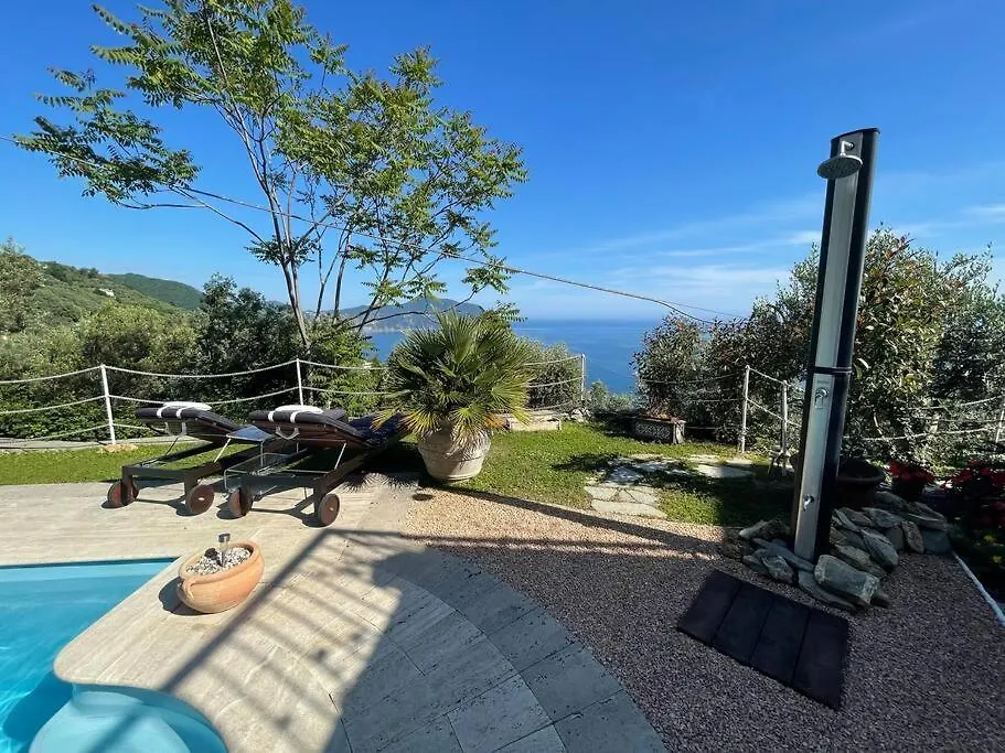 Willa Sea South Front Property1/2Acre.Gardens Pool Hydro Pieve Ligure